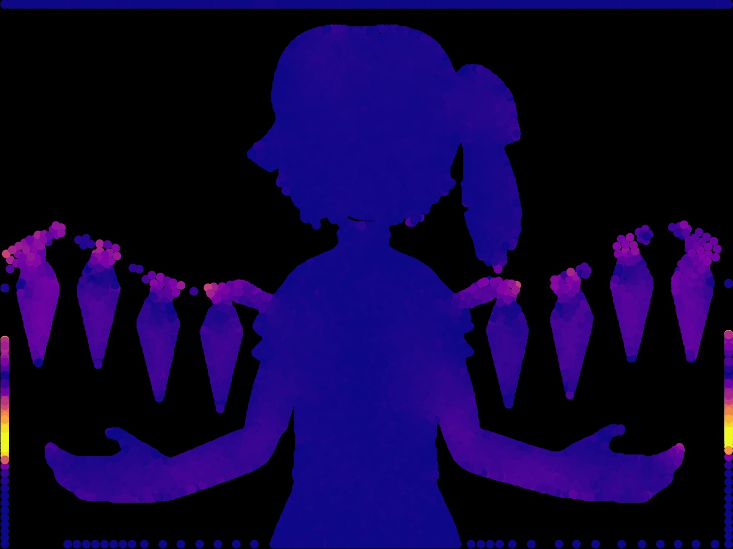 Sample target frame from Bad Apple