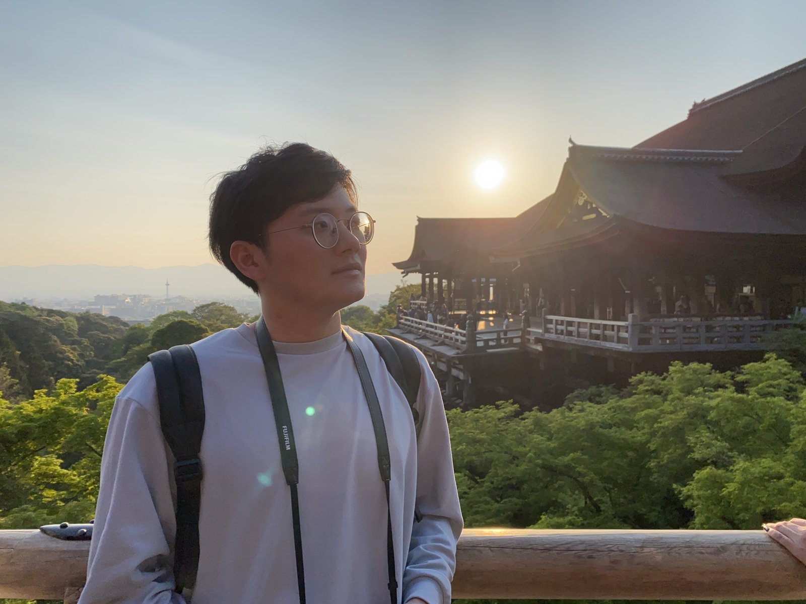 Portrait of Shuo LI at Kiyomizu-dera, Kyoto